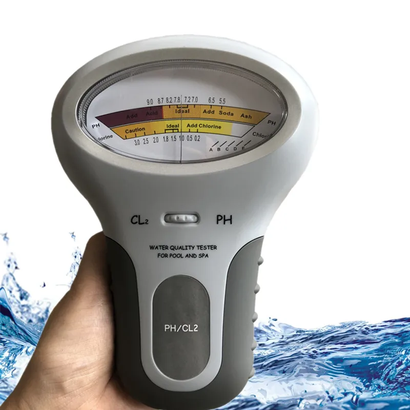 Tester per misuratore di cloro 2 in 1 PH Tester da PC-101 PH dispositivo di test della qualità dell'acqua di cloro misurazione CL2 per acquario da piscina