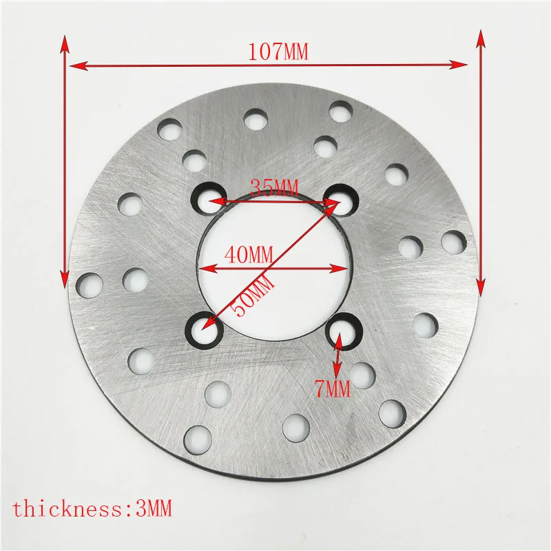 107MM the inside diameter of 40MM 4 Wheel ATV Motorcycle Front Brake Calipers Under The Pump Disc Brake Fit for