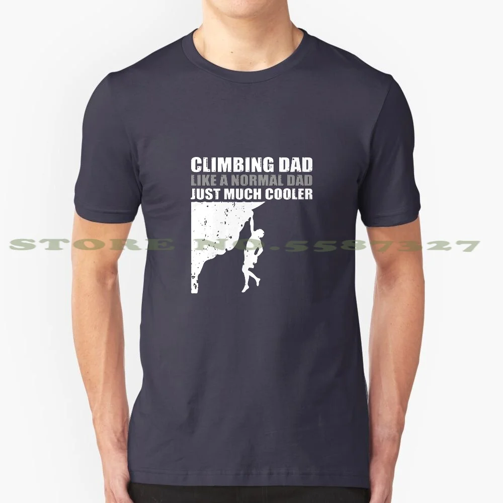 Rock Climbing Dad Definition V4 100% Cotton T-Shirt Rock Climbing Rock Climber Mountain Rock Walls Mountaineering Free Climb