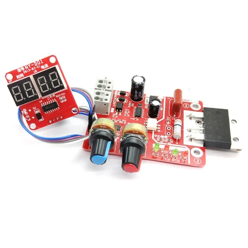 40A 100A Digital Spot Welder Machine Time Control Board Spot welding Adjust Time & Current Transformer Controller Panel module