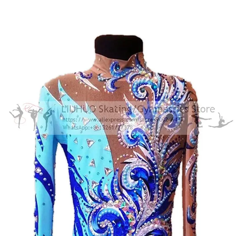 Figure Skating Dress Girls Teens Rhythmic Leotards New Design Kids Ice Skating Dress Leotard Artistic College Costume Multicolor