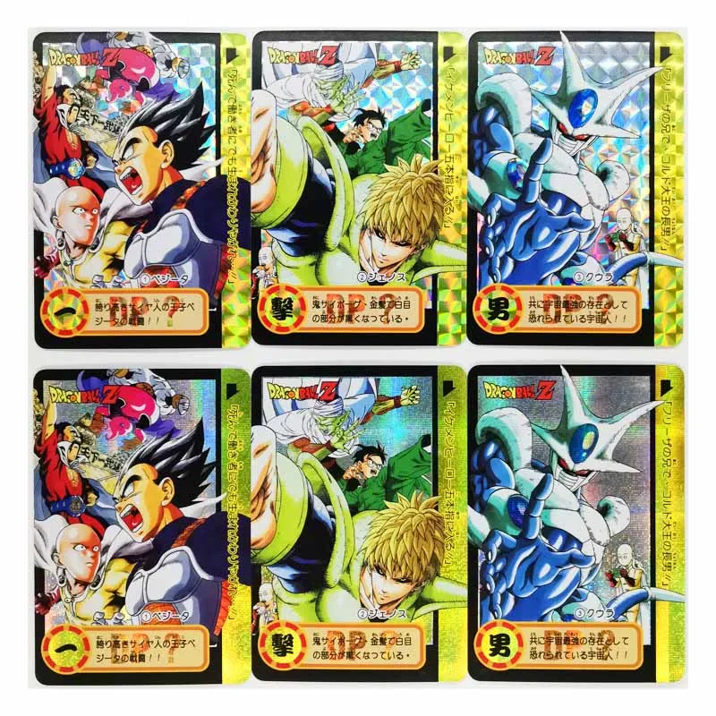 3pcs/set Dragon Ball Z GT ONE PUNCH MAN Toys Hobbies Hobby Collectibles Game Collection Anime Cards