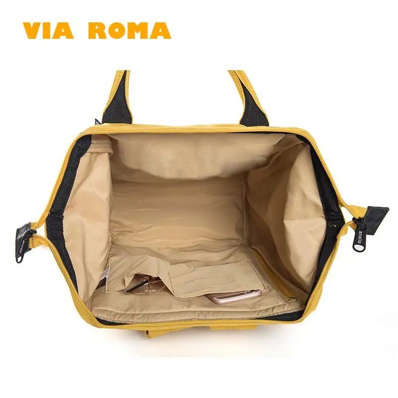 Zaino da donna alla moda borsa Color caramella anello borsa per Laptop impermeabile Oxford di grande capacità zaino per ragazzi e ragazze stile