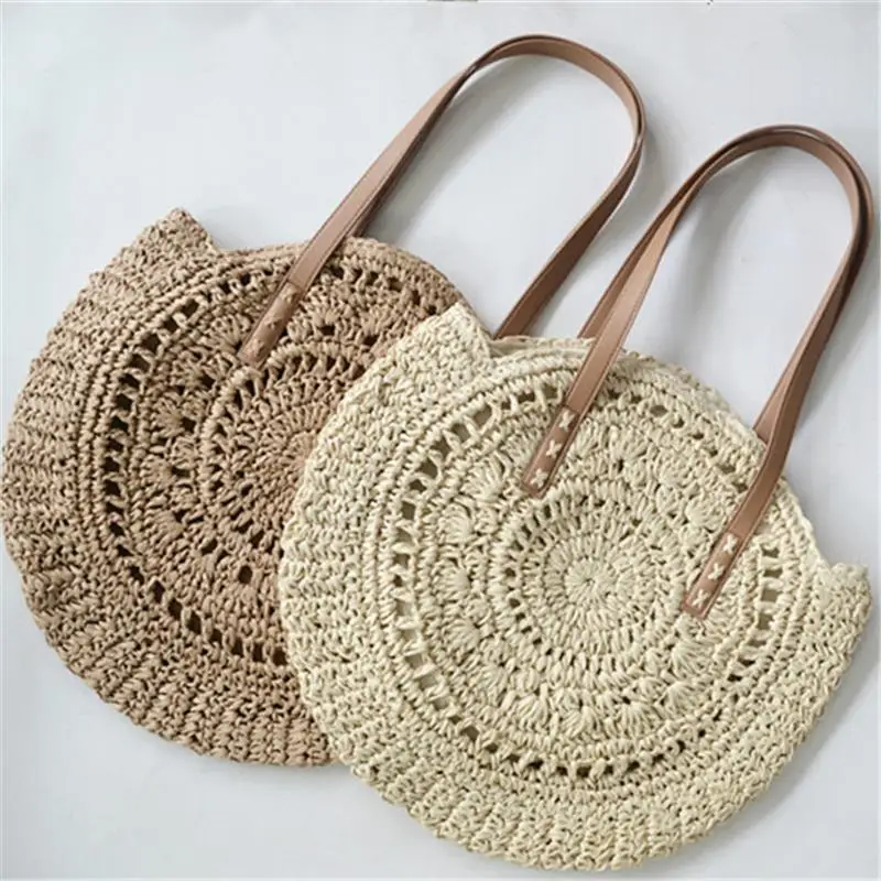 The New Crochet Disc Female Summer Straw Bag very Soft Shoulder Bag a6215