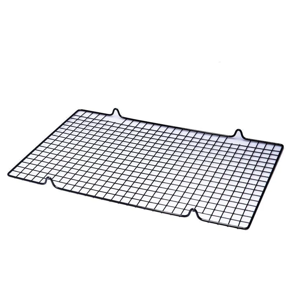 25.5x27.5CM Metal Baking Cooling Rack Net Nonstick Square Wire Sheet Cookie Pan Biscuits Bread Drying Stand Kitchen Accessories