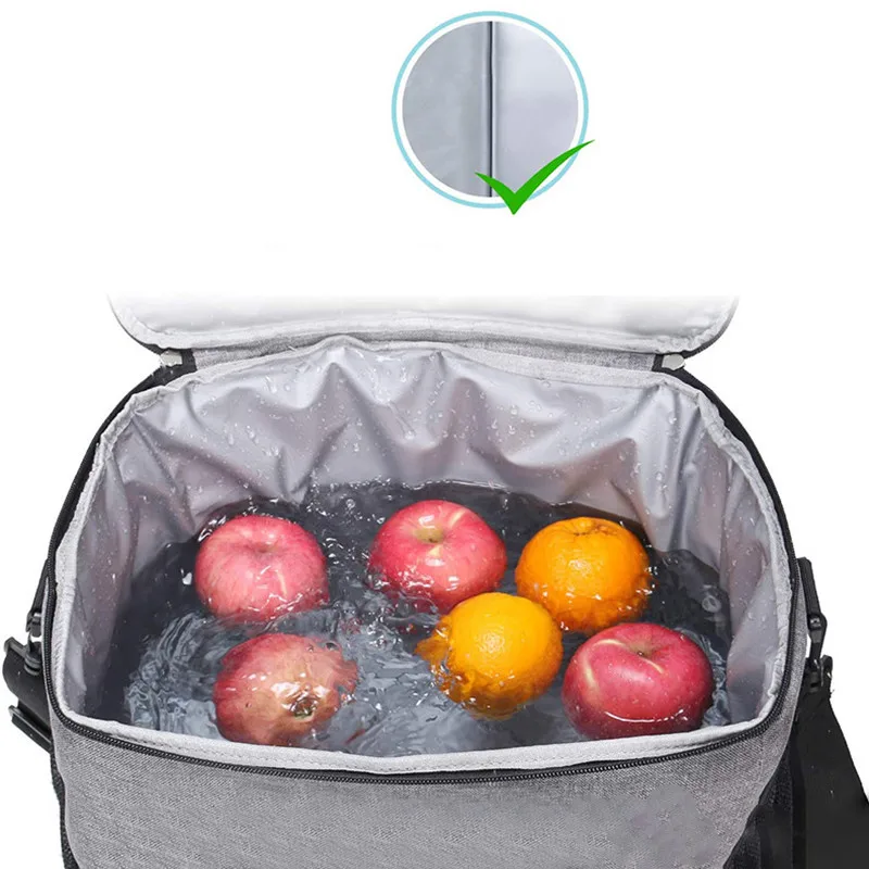 Saco térmico ao ar livre grande para mulheres, Food Thermo Bags, Piquenique, bebida gelada, frutas, lanches, manter bolsa fresca, entrega, pacote