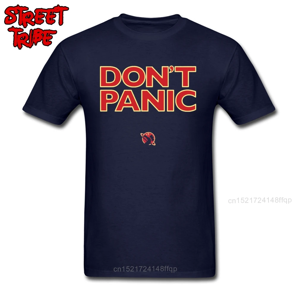 Don\'t Panic T Shirt Space X Birthday T-shirts for Men Cotton Summer Tops TShirt Street Tees Letter Fashion Elon Musk Streetwear