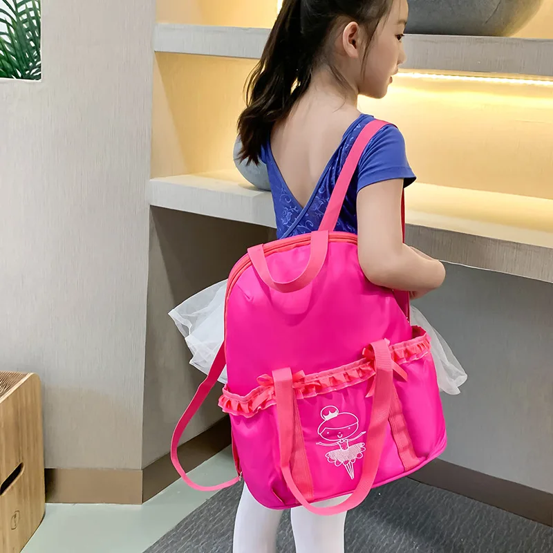 Ruoru Girl Ballet Bag Professional Dance Bag For Girl Baby children ballerina Dancing Waterproof Gymnastics Backpack Kid Handbag