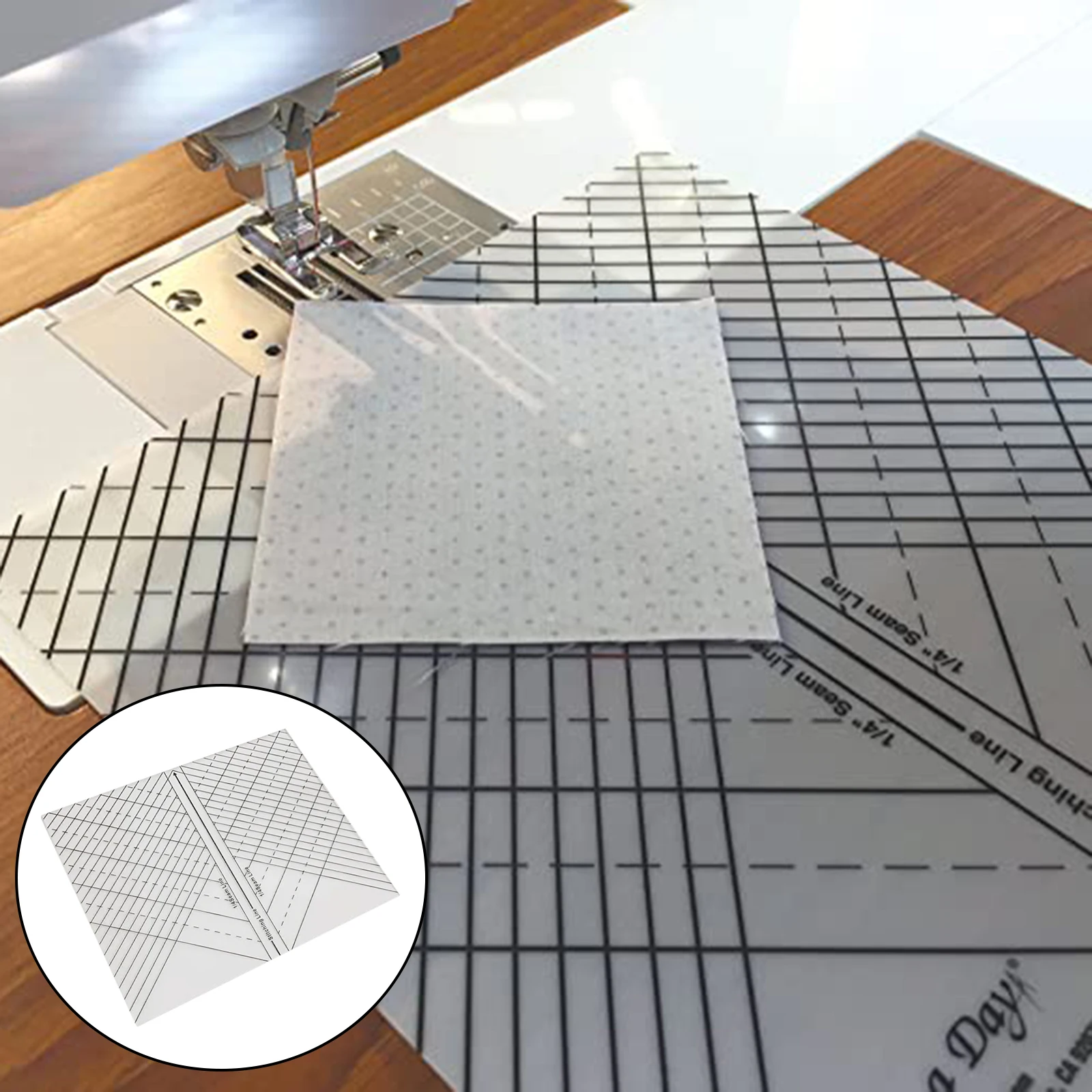 Acrylic Sew Straight Ruler Shapes Patterns Templates Dressmaker Tool Quilting Pathcwork Cutting Knitting Craft Accessories