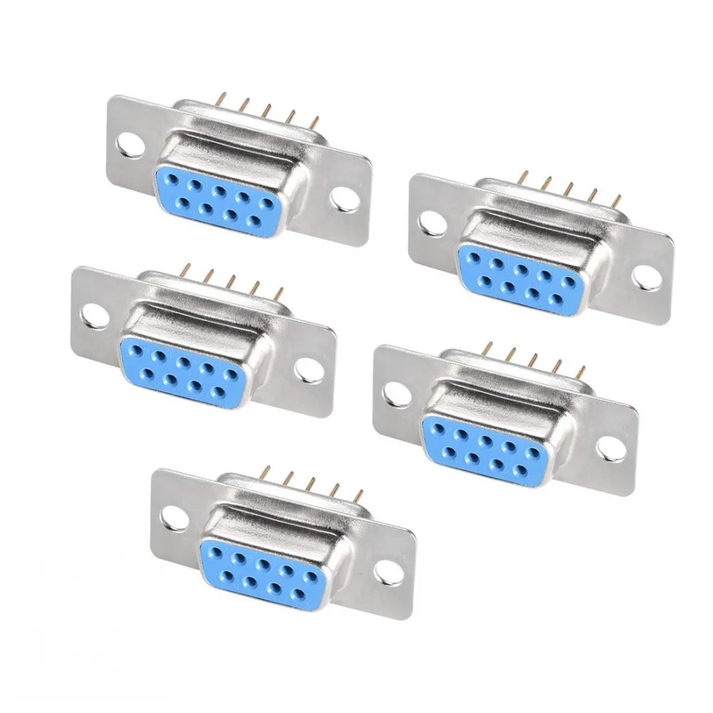 

100pcs DB9 DB15 DB25 DB37 /9/15/25/37 Pin Straight 180 Degree Male Female Plug D-sub PCB Mounting Connector DP9 DP15 DP25 DP37