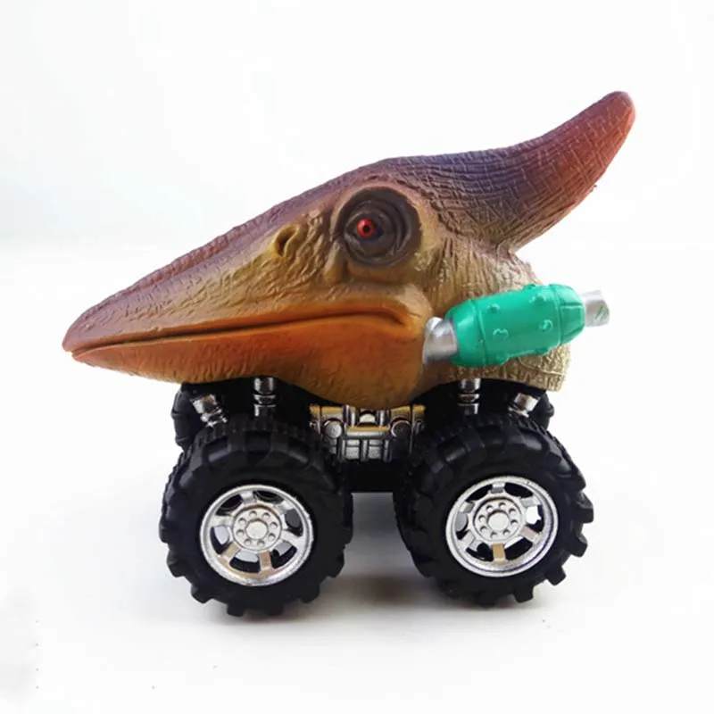 Mini symulacja Tyrannosaurus pterodaktyl Carnotaurus Model dinozaura samochód z napędem Pull Back zabawki chłopcy prezenty