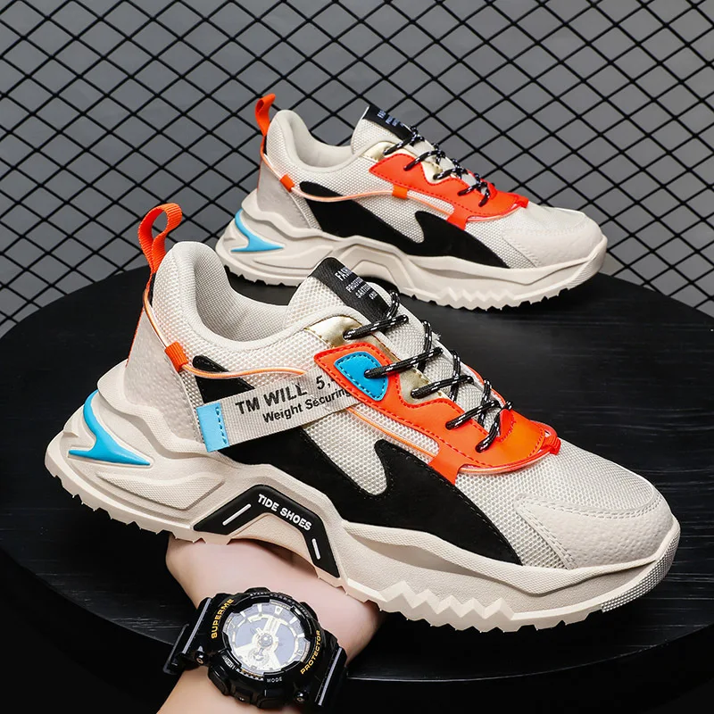 New Man Shoes Male Sneakers Mesh Casual Breathable Running Shoes Fitness Athletic Sport Jogging Walking Travel Shoes