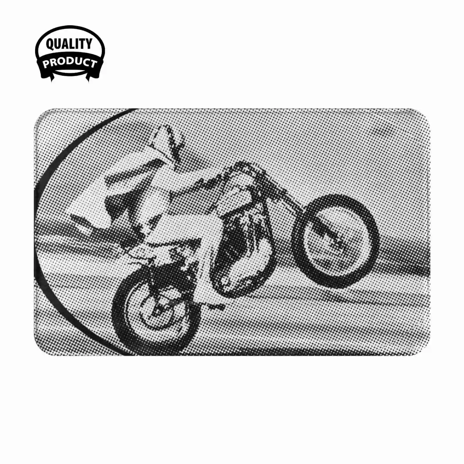 Chicks Dig Scars - Evel K Soft Cushion Home Carpet Door Mat Car Rug Evel Chicks Dig Scars Stuntman Motorbike Motorcycles Stunts