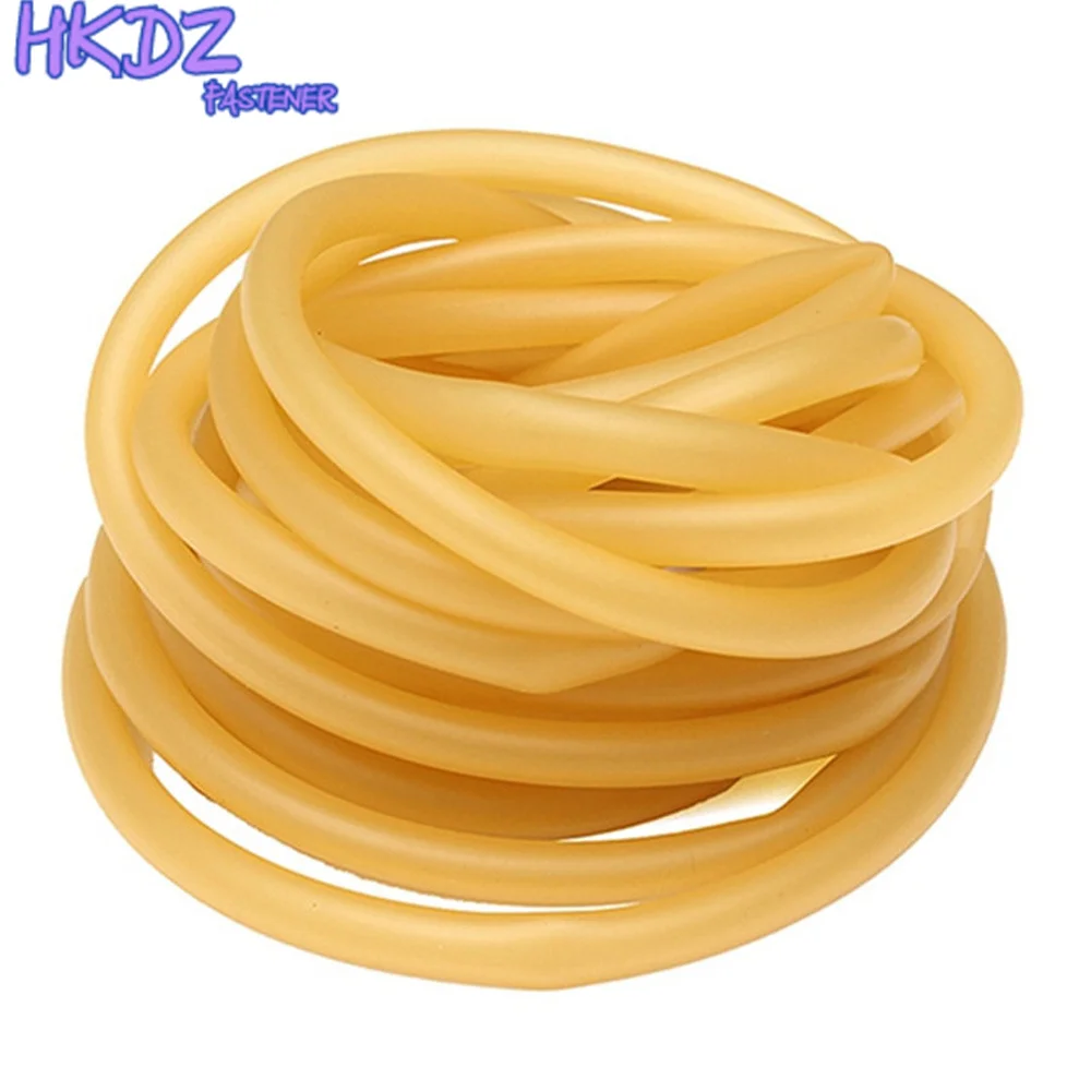 1/3/5 Meters Nature Latex Rubber Hoses ID 1.6 ~18mm High Resilient Elastic Surgical Medical Tube Slingshot Catapult Yellow