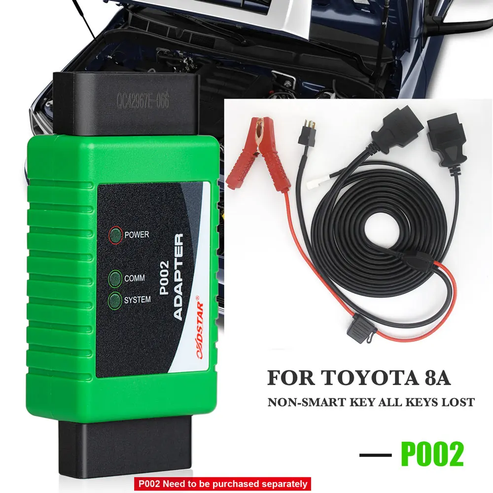 OBDSTAR 8A All Keys Lost Adapter for Toyota-1 /Toyota-2 + Works with X300 DP Plus and Pro4