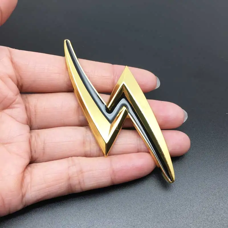 Metal 3D S Lightning logo Emblem Badge Decal For Nissan Silvia S15 S14 S13 S12 S110 S10 200SX Spec-R Car Trunk Car Accessories