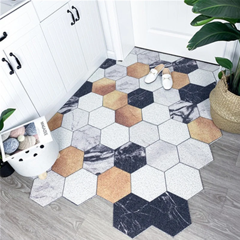 

DIY Doormat Living Room Bathroom Mat Kitchen Mat Non-slip Floor Mats Carpet Home Decor Entrance Doormat Can Be Cut Mats Carpet