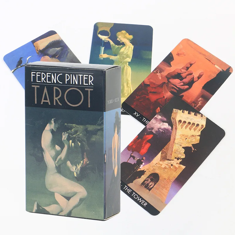 

FERENC PINTER Tarot cards English oracle deck playing cards board game PDF Guidebook for family party personal use