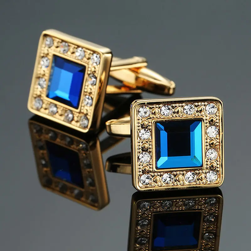 High quality horse Cufflinks new fashion jewelry crown Butterfly Crystal Cufflinks men\'s Wedding Shirt badge pin gift