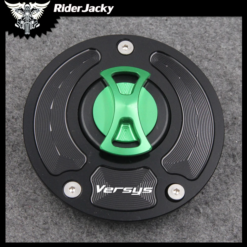 Keyless Motorcycle Fuel Gas Tank cap Cover For Kawasaki VERSYS 650 KLE650 2007-2021, VERSYS 1000 KLZ1000 2012-2021 2018 2019