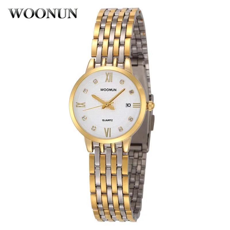 Fashion Ladies Watches Luxury Gold Crystal Watches Women Stainless Steel Quartz Wristwatches Womens Watches horloges vrouwen