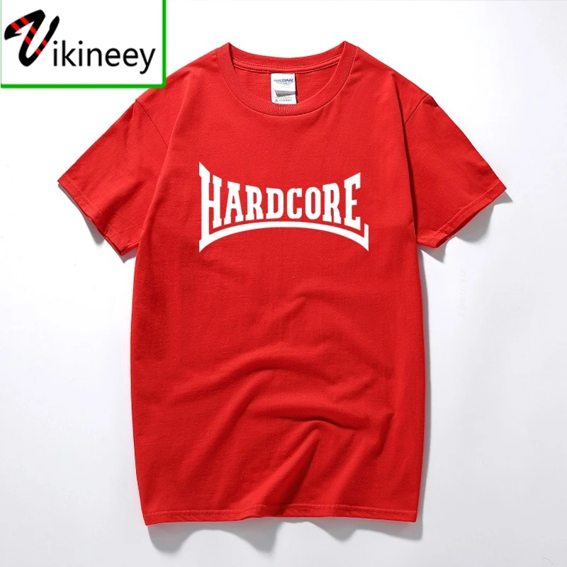 Europe Size XXL Hardcore T-shirt Men Fashion Hardcore T shirt Cool Fun Hardcore Tshirts Short Sleeve Cotton Tees Camisetas Homme