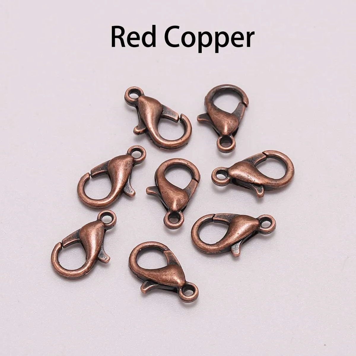 50 teile/los 10 12 14 16mm Gold Legierung Armband Karabiner Haken Für DIY Halskette Kette Stecker Schmuck Finden liefert – Detail 13