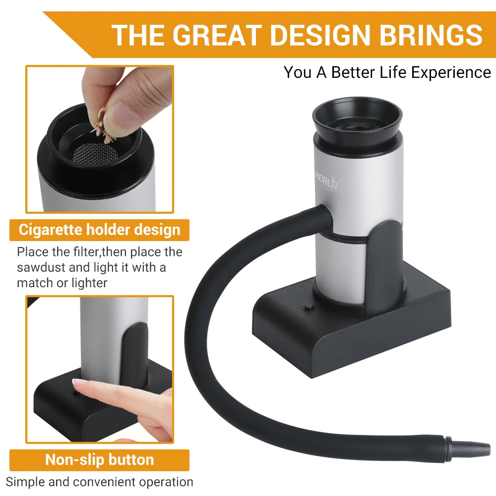 ที่กรองควันบอริตปืนพ่นควันโมเลกุลอาหารเครื่องดื่มเครื่องสร้างควันเย็นการเผาเนื้อสัตว์สำหรับทำอาหารในครัวสำหรับตะแกรงย่างบาร์บีคิว