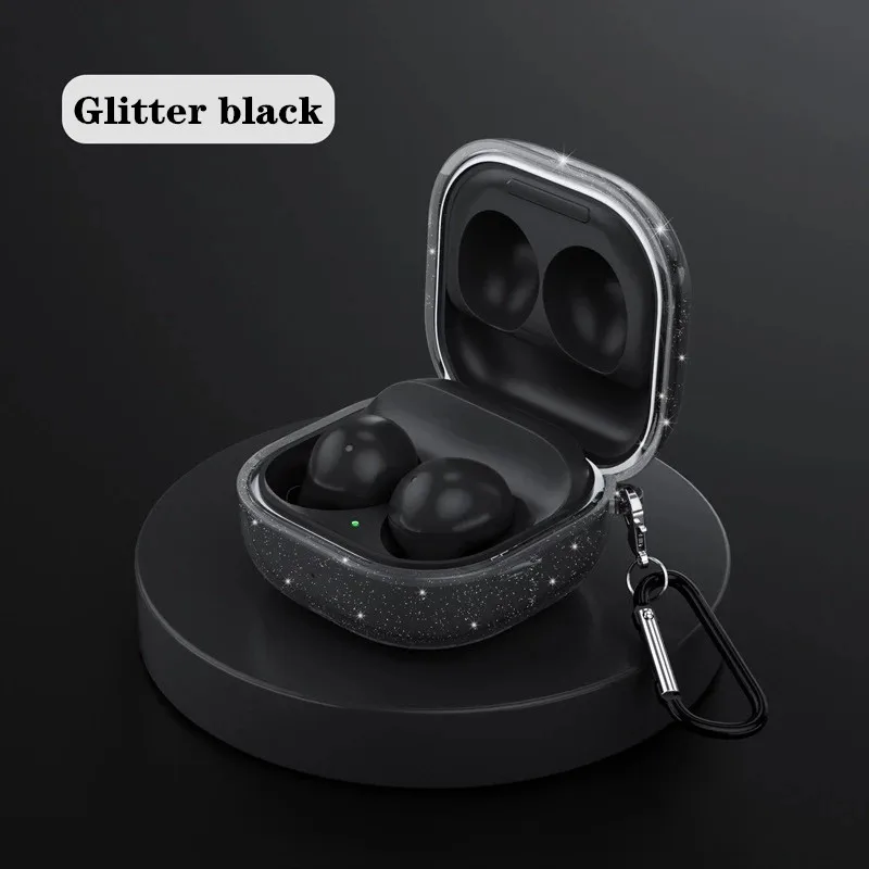 Transparent Protective Case For Samsung Galaxy Buds Pro Live Silicone Shinny Anti-Fall Earphone Case For Galaxy Buds 2 Pro Cover