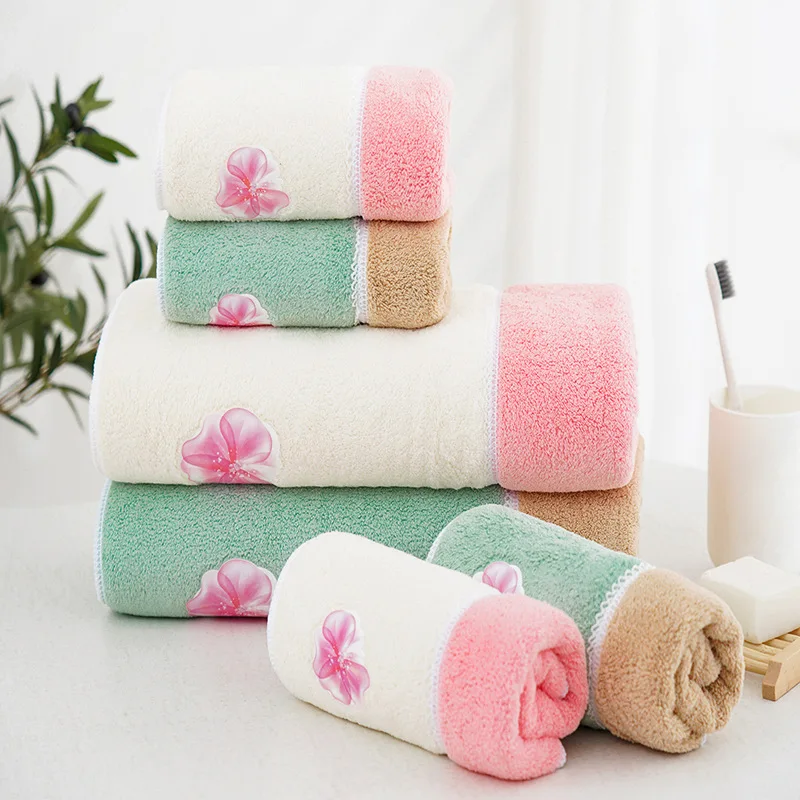 

Drop shipping 2Pieces Set Microfiber Towel Set for Men toalla 1pc Face Washcloth Hand Towel 1pc Bath Towel Shower Towel Bathroom