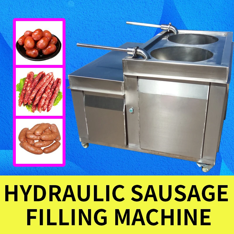 800 Kg/h 80L Automatic Quantitative Sausage Filling Machine Stainless Steel Body Sausage Processing 220/380V