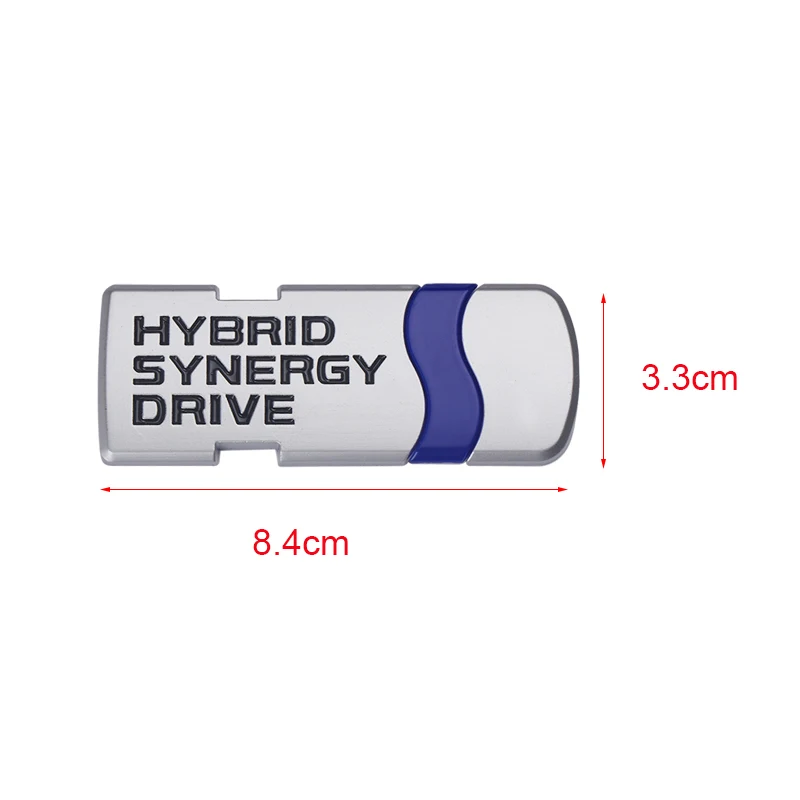 Voor Toyota hybrid synergy Drive Brief Prius Camry Rav4 Crown Auto Styling metalen Embleem Body Sticker Sticker Auto accessoires