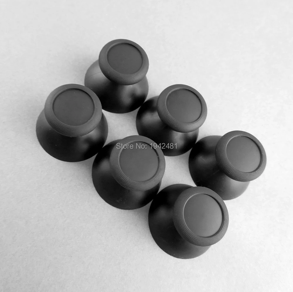 NS 스위치 프로 컨트롤러용 오리지널 3D 조이스틱 캡 2 개, 닌텐도 스위치 프로 조이스틱 캡용 3D 아날로그 커버 블랙