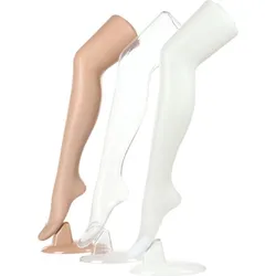 Female Leg Transparent Trousers, Body Mannequins, Foot Mold, Netherstock Tights, Leggings Display, High Quality, D346, 75cm, 1Pc