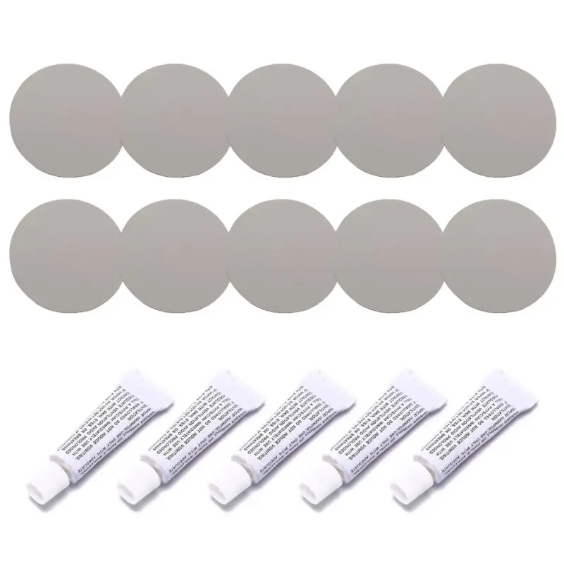 Kit di riparazione gommone 5 Set patch adesive in materiale PVC per divano ad acqua