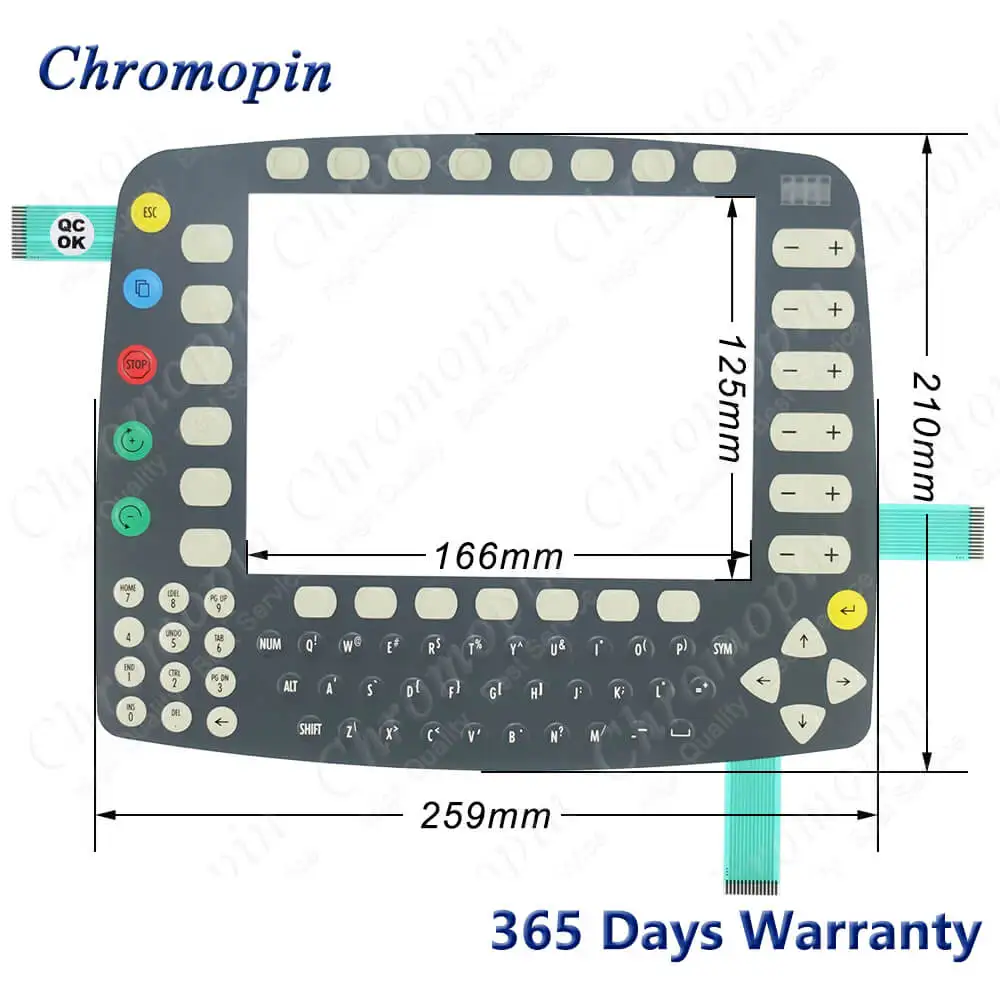 Plastic Case for KUKA KR C2 KCP2 00-130-547 00-110-185 00-107-264 Roboter Teach Pendant Front and Back Covers + Membrane Keypad