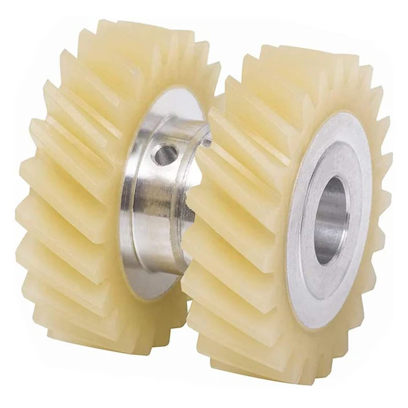 AD-W10112253 9706416 Motor Brush W10380496 4162897 Mixer Worm Drive Gear for Kitchenaid Stand & A Pair of Motor Brushes