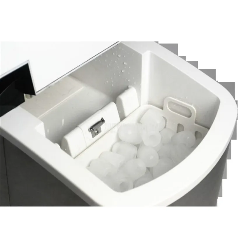 10-15 kg/day ice making machine 상업용 우유 차 커피 바 숍 수동 급수 자동 소형 원형 아이스 메이커 기계