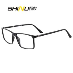 SHINU Progressive Multifocal Reading Glasses Men Woman Tr90 Optical Frame Prescription Eyeglasses Cr39 Resin Lens Glasses Custom