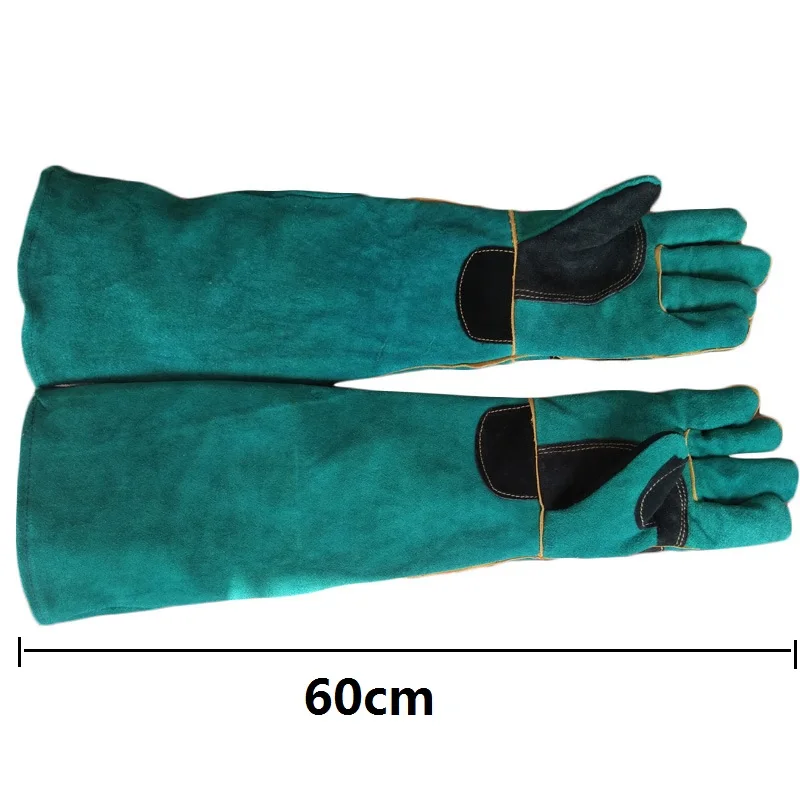 Pet Gloves Bite-resistant Gloves Cat Dog Cutting-proof Anti-thorn Pet Gloves Pet Handling Gloves Two-layer Leather Support Pad