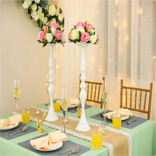 

20pcs)50cm tall)Tall Candlestick Holder Wedding Centerpieces for Tables,Flower Holder,Vases for Centerpieces Flower Stand q358