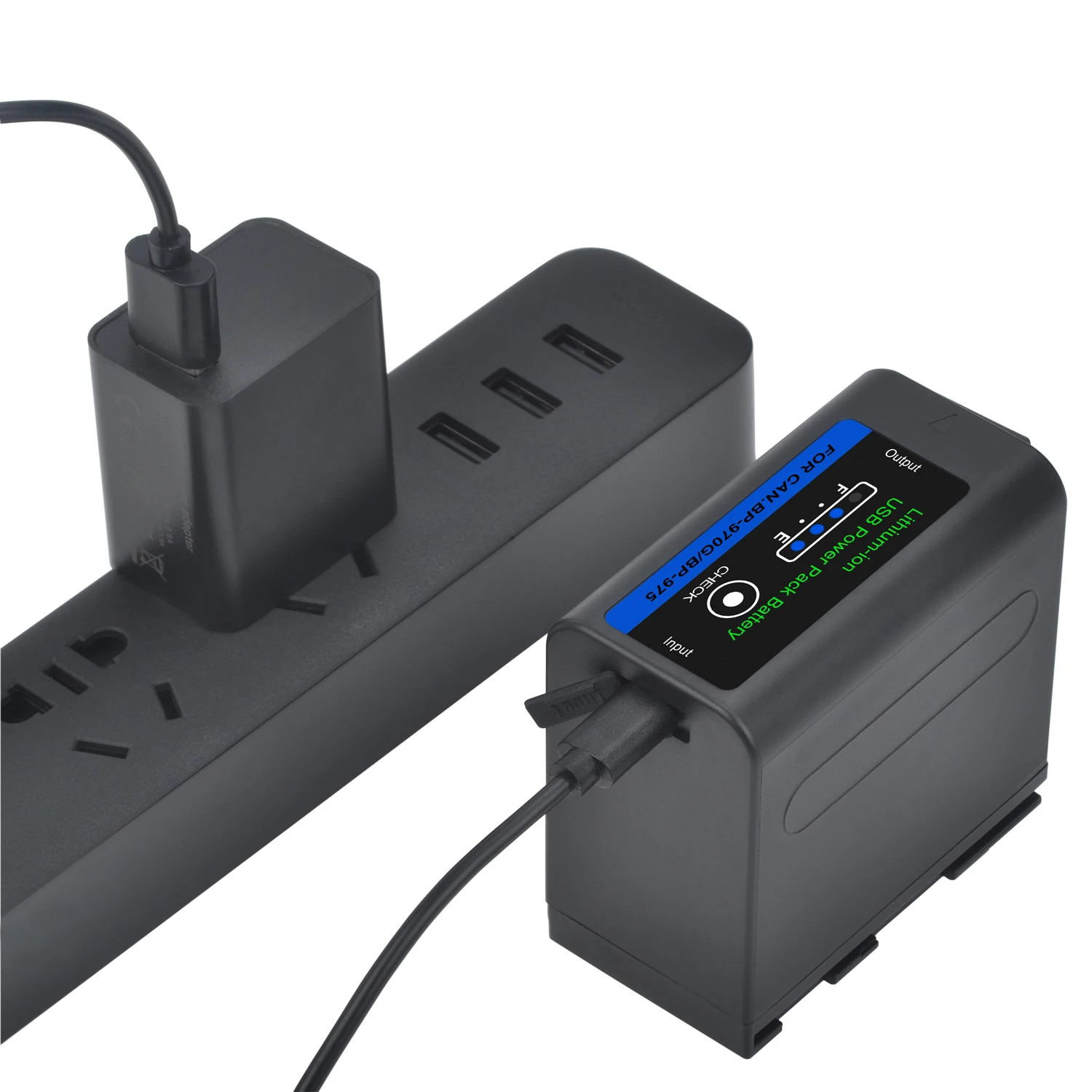 Batmax-Batería de BP-970G con entrada/salida USB, batería de BP-975 de 8400mAh para Canon EOS C100,GZ-HD30AC,HD40AC,HD3AC,XF100,GZ-MS100AC - imagen 4