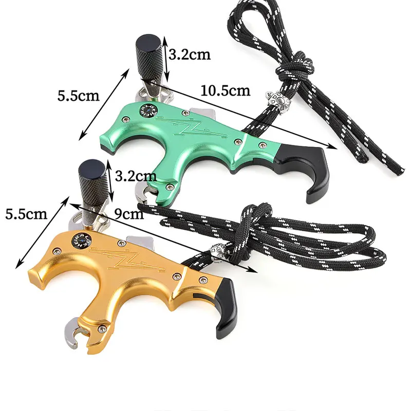 1pc Archery Compound Bow Release Aid 3/4 Fingers Adjustable Thumb Finger Tigger Compound Bow Shooting Hunting Accessories