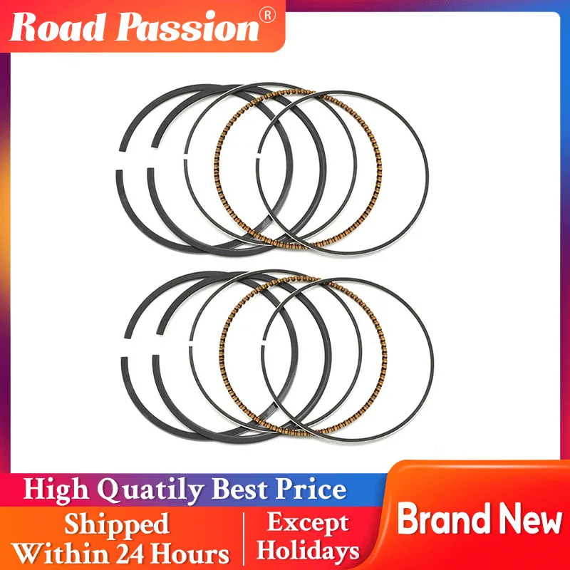 Road Passion 1 Sets Motorcycle Parts Piston Rings 64~65mm for HONDA Steed SHADOW BROS 400 VLS400 VLX400 VRX400 NV400 NC25E NC26