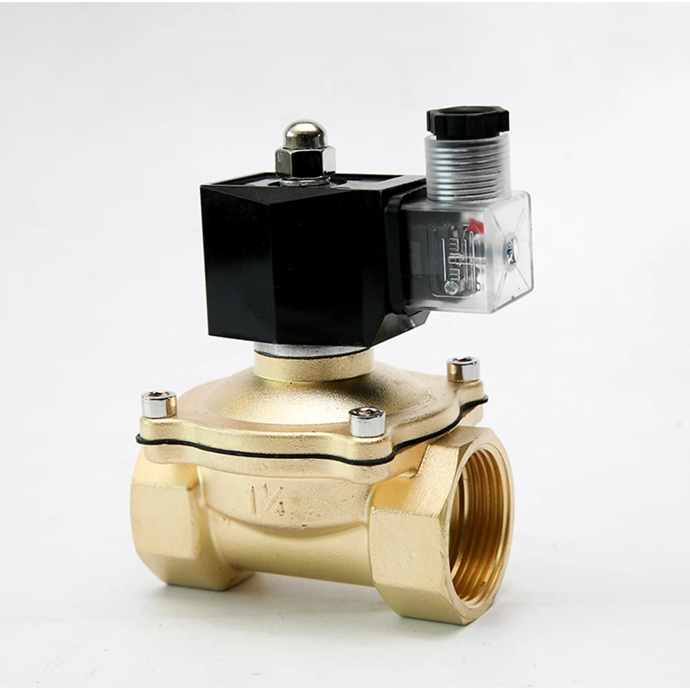 DN10 DN15 DN20 DN25 DN32 DN40 DN50 Brass Waterproof Solenoid Valve IP65 Normally Closed Normally Open Solenoid Valve