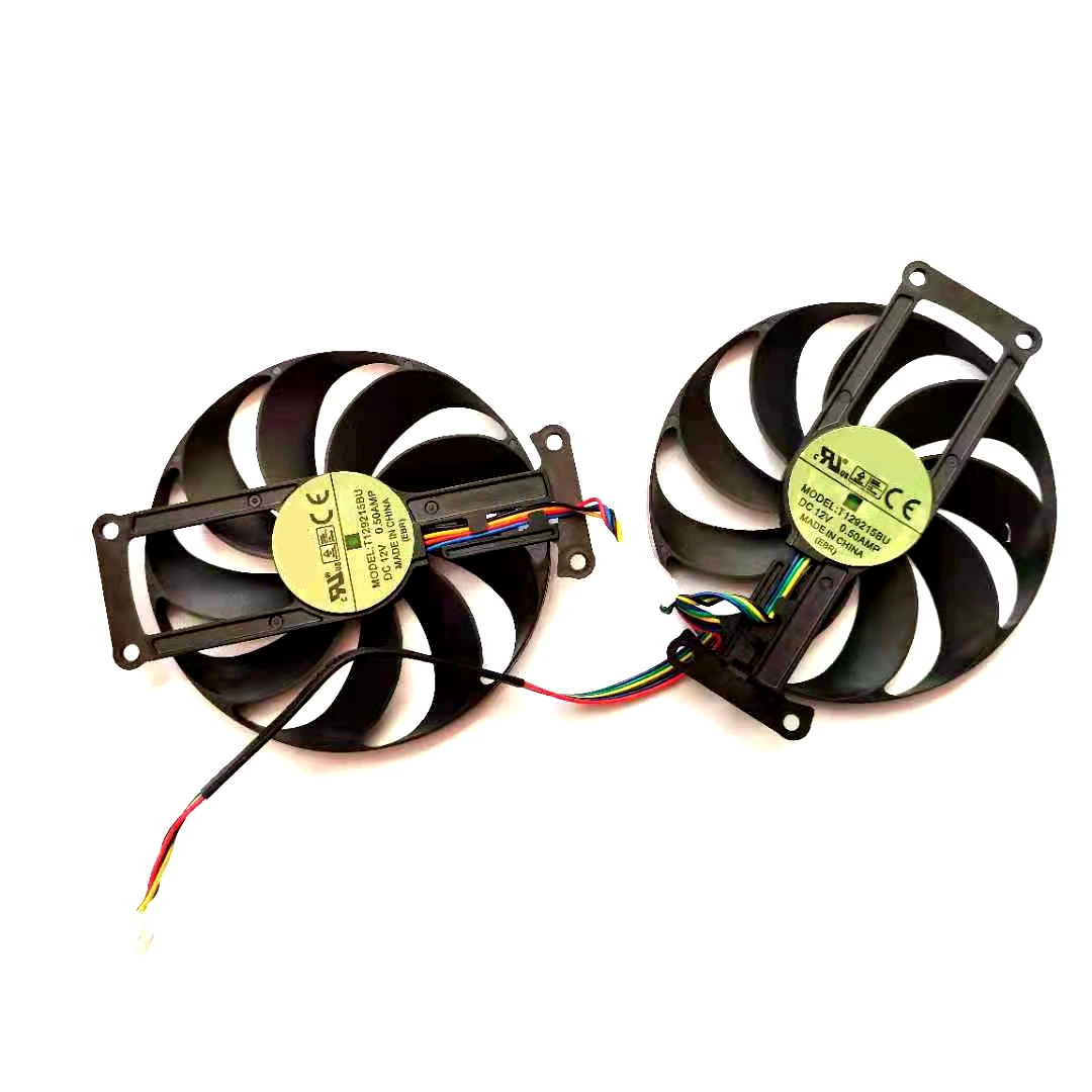 Ventilateur de refroidissement de carte graphique T129215BU SUPER FDC10H12S9-C RTX 2070 GTX1660 Ti pour 1660Ti ASUS GTX 2060 DUAL EVO OC RTX2060, 1660