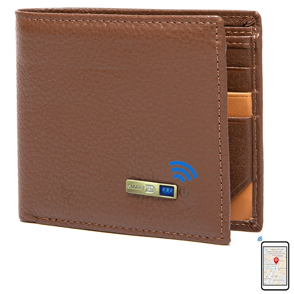 

Smart Anti-lost Wallets Tracker Genuine Leather Men wallets Bluetooth-compatible High Quality Purse Male Luxury Wallet