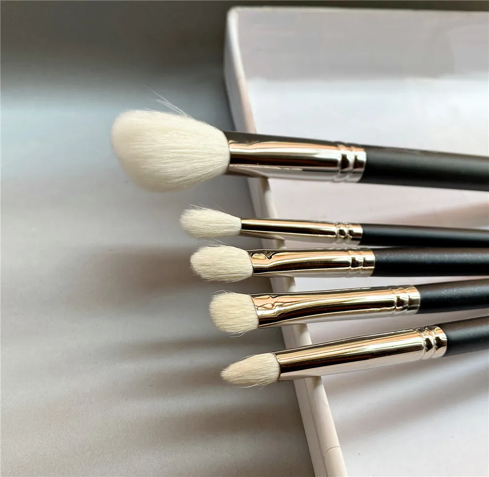 Make-up Pinsel Set 5PCS(168 217 219 221 239) Weiche Weiß Ziegenhaar Abgewinkelte Kontur Lidschatten Bleistift shader Blending Cosmetic Werkzeug