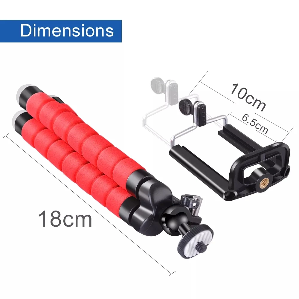 Mobile Phone Holder Flexible Octopus Tripod Bracket Selfie Stand monopod For Mobile Phone Mini Camera