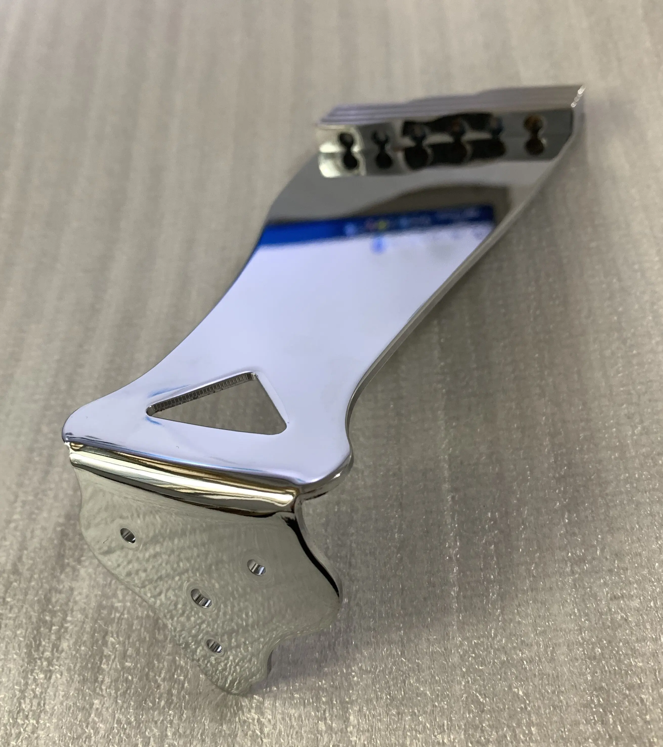 Professional Discount Tailpiece/Bridge for Electric Guitar Chrome Color Music Accessories #L046